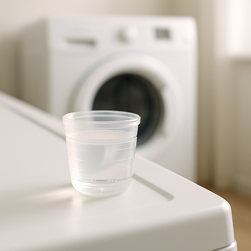 Correct laundry detergent dose NZ - small measured amount in measuring cup