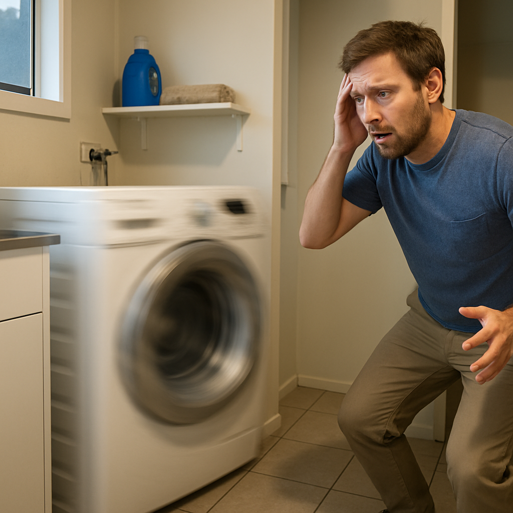 Washing machine making loud noise NZ - vibrating during spin cycle in Auckland home