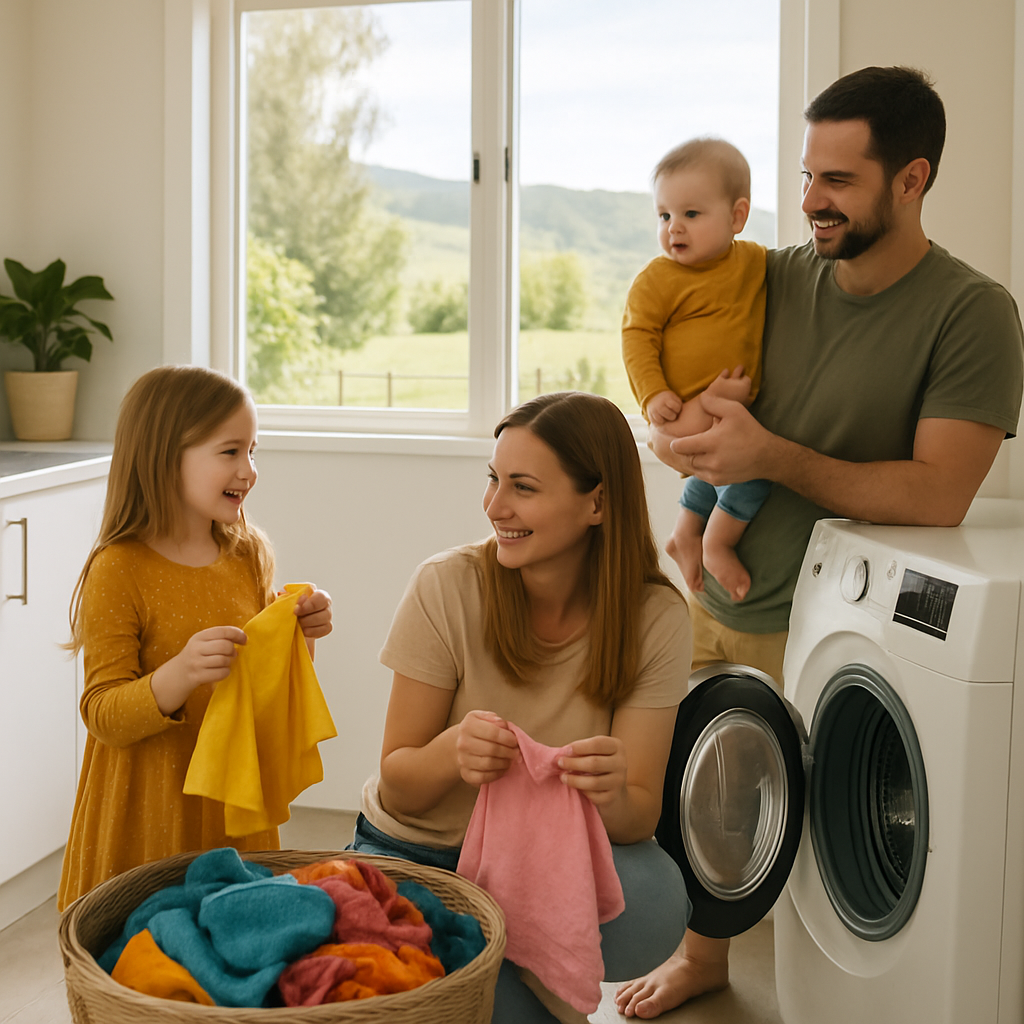 Washing machine size guide NZ - family laundry in Auckland home